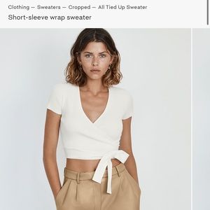 Wilfred all tied up sweater top